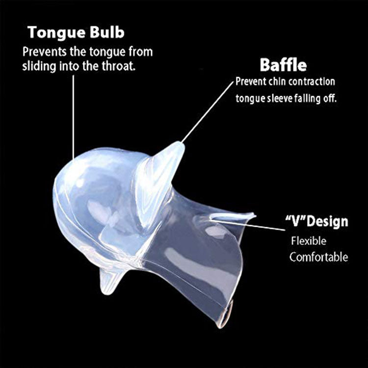 Transparent Silicone Tongue Sleeve Anti-Snoring Device New Anti-Snoring Device Tongue Puller Tongue Muscle Rehabilitation Device - V.I.P Digital Presence