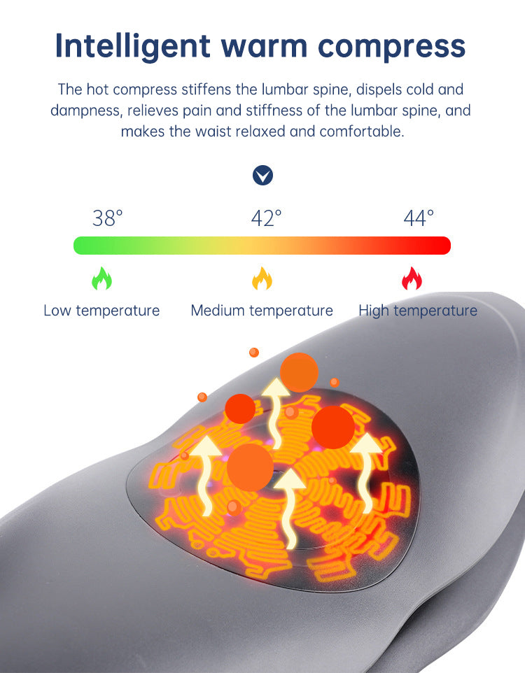 Waist Massager Lumbar Traction Inflatable Hot Compress Back Cervical Stretcher Massage Air Pressure Reduce Relief Pain - V.I.P Digital Presence