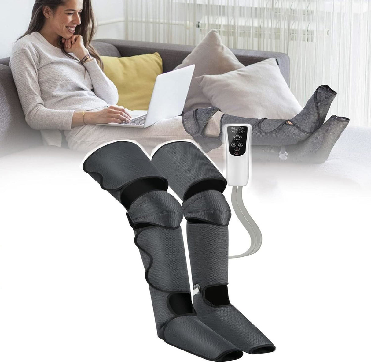 Leg massager air pressure air wave hot compress beauty leg massager knee size leg massager - V.I.P Digital Presence