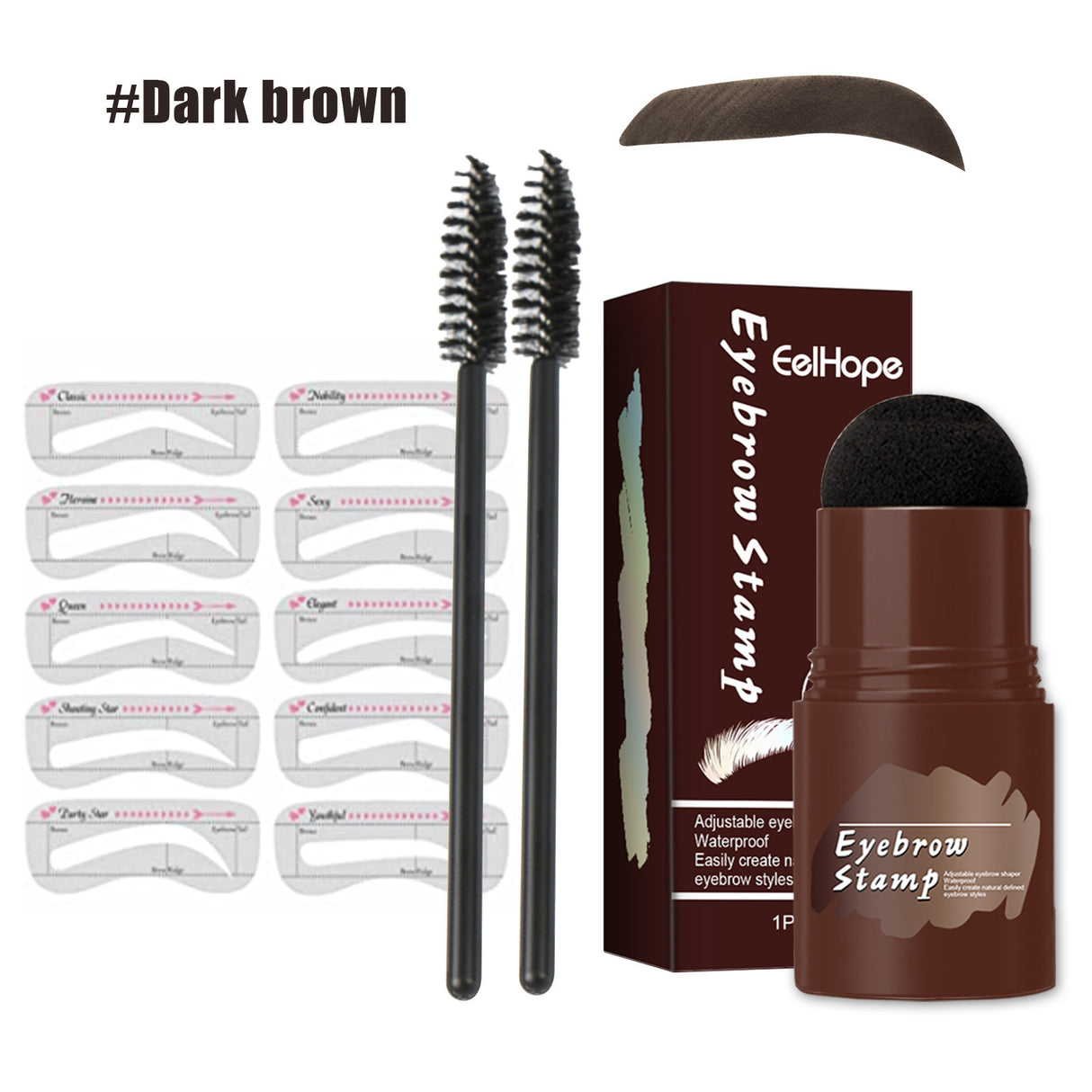 Brow Print Set Quick Brow Makeup Lazy Hairline Powder Repair Natural Waterproof Contouring Shadow - V.I.P Digital Presence