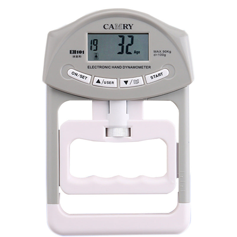 Dispositivo de agarre con pantalla electrónica de alta calidad al por mayor con dinamómetro de mano ajustable con batería AA
