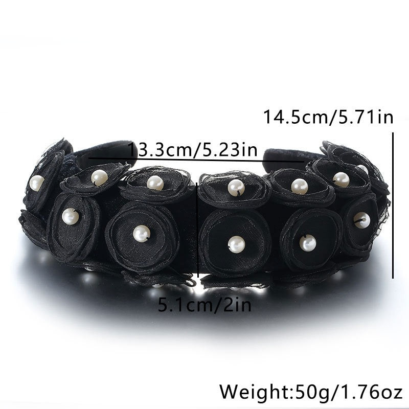 Fashionable fabric pearl flower Hair accessories - V.I.P Digital Presence