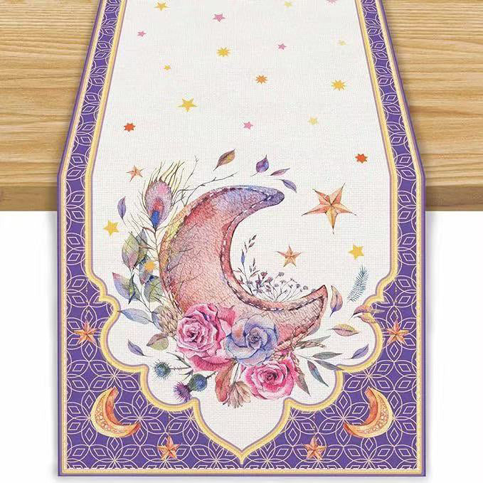 Printed Moon Castle House Tablecloth Home Decoration Party Festival Atmosphere Table Flag - V.I.P Digital Presence