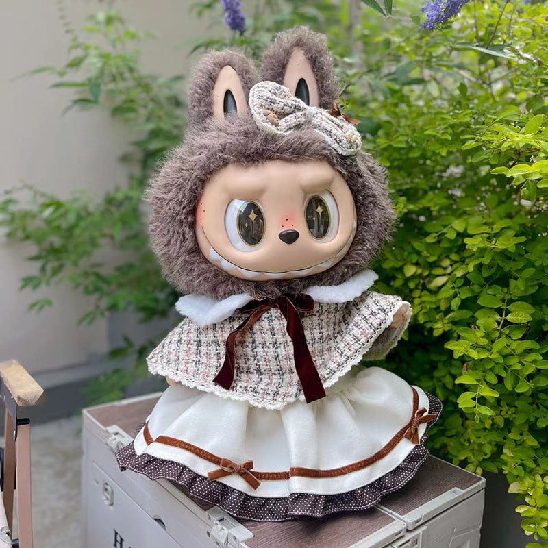 Clothing with 58cm LABUBU Design ZIMOMO Doll Clothes Rubber LABUBU Plush Toy Clothing Cute