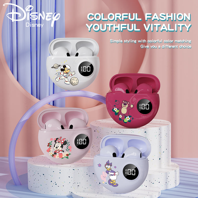 New Minnie Mickey Digital Display Bluetooth Headset Co-Branded Bluetooth Headset Apro6 Half In-Ear TWS - V.I.P Digital Presence