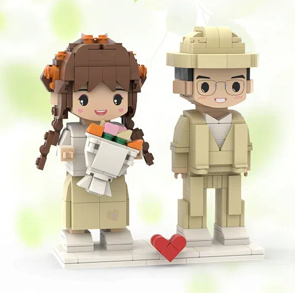 Photo customization Building blocks figurines portraits birthday gifts for couples and girlfriends DIY dolls figurines and ornam - V.I.P Digital Presence