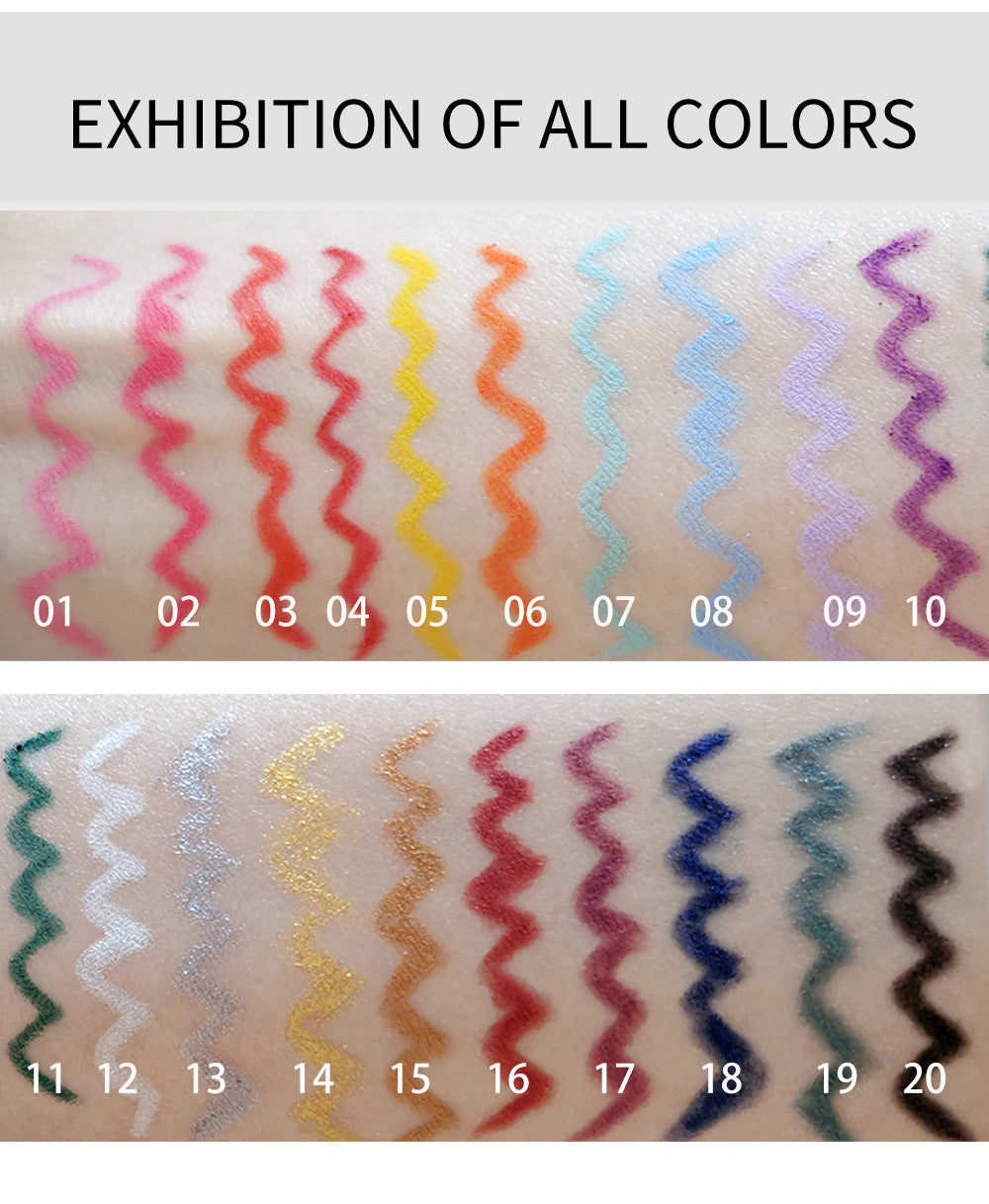 HANDAIYAN Eyeliner Gel Pen 20 Packs Quick-Drying Waterproof And Not Easy To Smudge Eyeliner Color Eyeliner - V.I.P Digital Presence