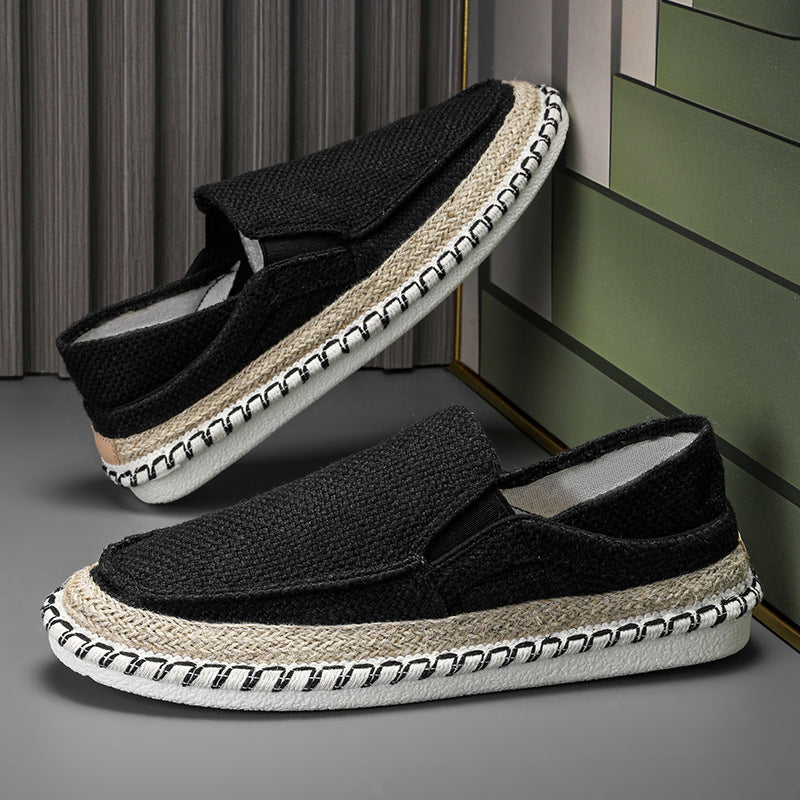 Fisherman Shoes Men's Breathable Cloth Shoes Hanfu Shoes Men's Casual Slip-On Loafers Driving Old Beijing Cloth Shoes - V.I.P Digital Presence