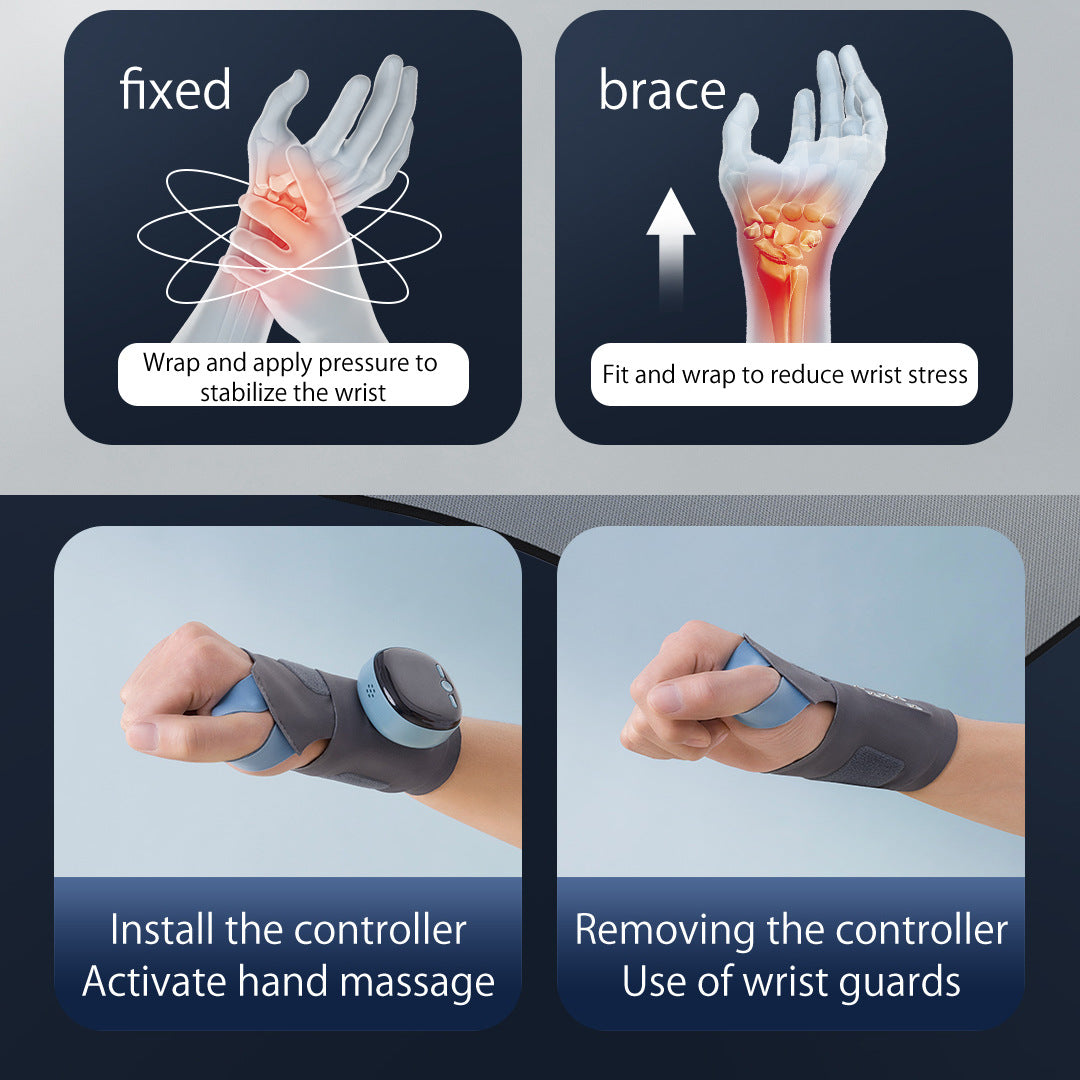 Wrist Guard For Tendonitis Heated Wrist Massager TFCC Strain , Sprain Sports Wrist Guard Preventing Muscle Strains Rechargeable - V.I.P Digital Presence