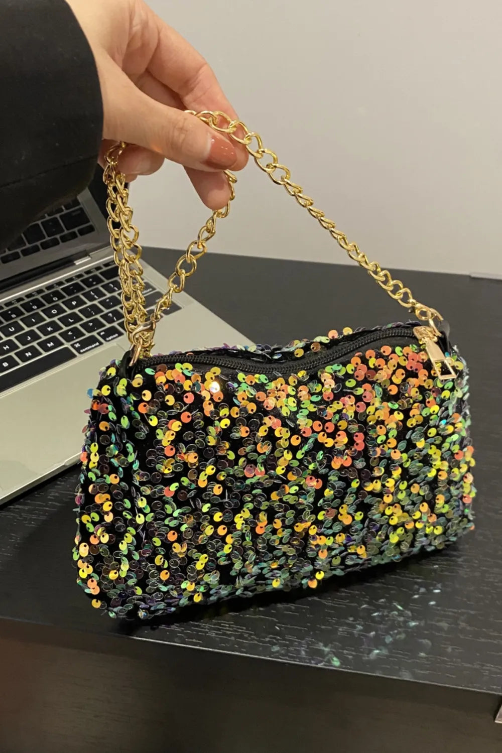 Sequin Removable Strap Shoulder Bag - V.I.P Digital Presence