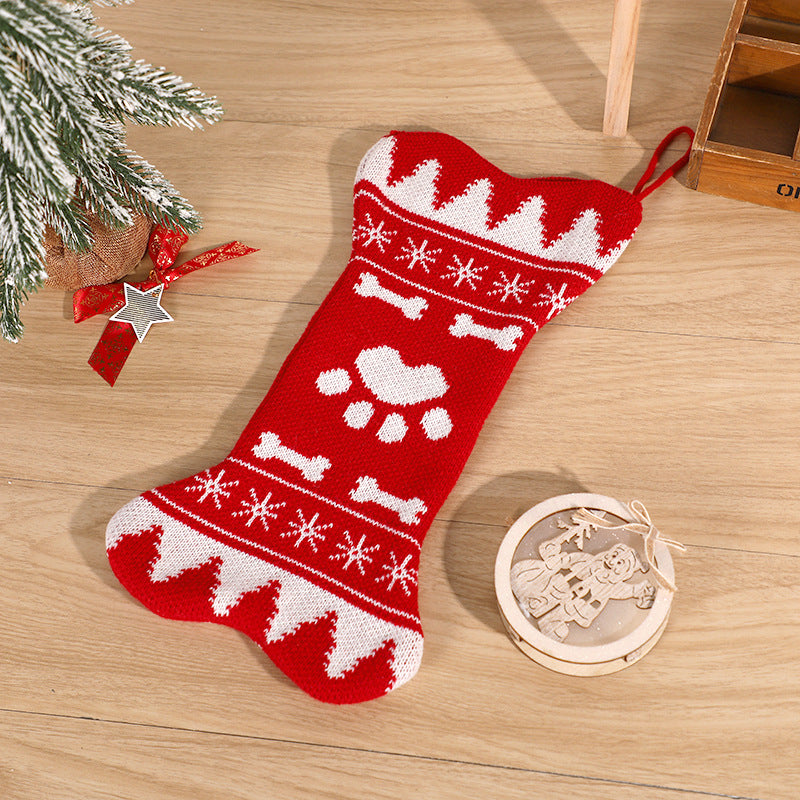 Christmas Decorations Bone Socks Bone Christmas Socks Pendants Christmas Decorations Candy Gift Bags - V.I.P Digital Presence