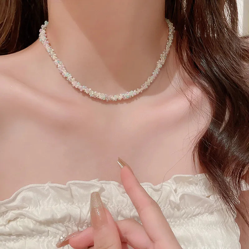 Titanium Steel Rice Bead Necklace - V.I.P Digital Presence