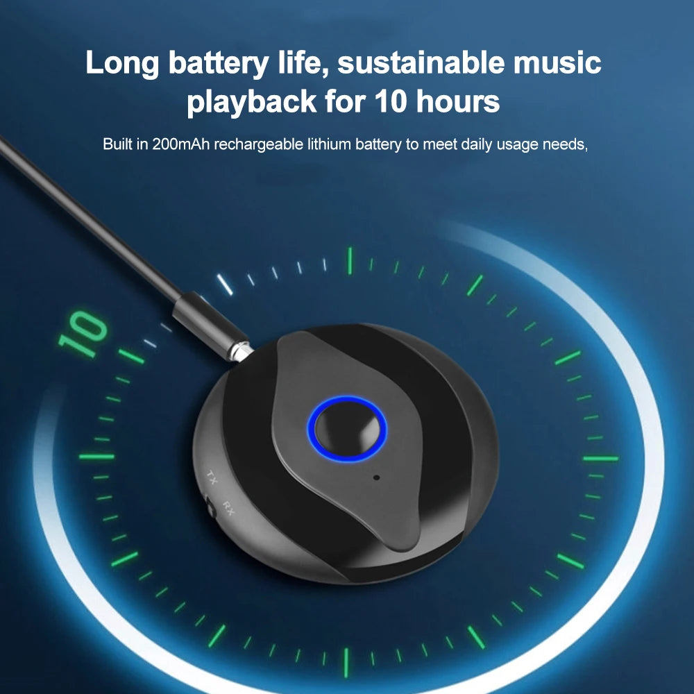 AUX Bluetooth audio receiver transmitter 2-in-1 BT5.4 car Bluetooth audio connector Bluetooth adapter - V.I.P Digital Presence