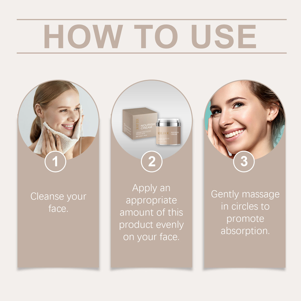 Crema nutritiva facial que hidrata la piel durante mucho tiempo.