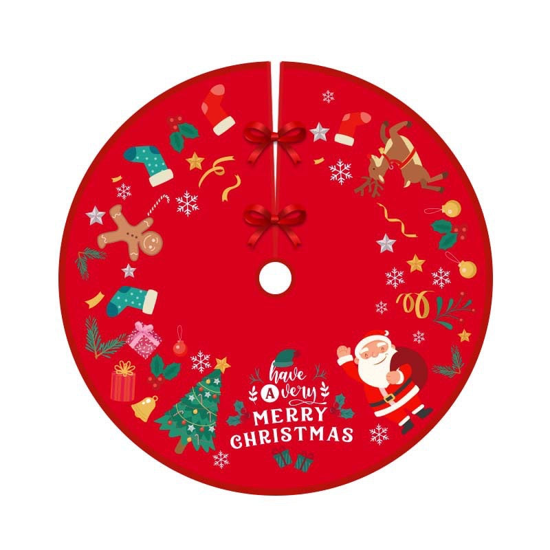 Deer Head Snowflake Santa Claus Gift Box Series Christmas Tree Bottom Decoration Apron Atmosphere Decoration - V.I.P Digital Presence