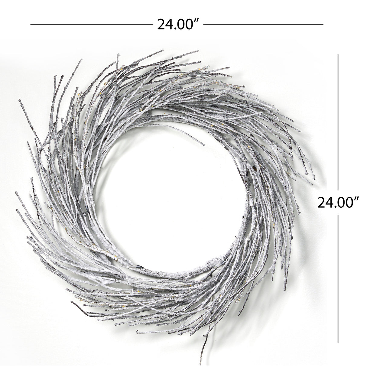 24" PAPER WREATH WITH LED LIGHTS - V.I.P Digital Presence