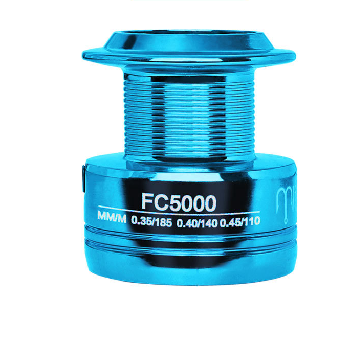 Carrete de pesca LINNHUE FA1000-6000, carrete metálico sin huecos, arrastre máximo de 8 kg, carrete giratorio para lucio de alta velocidad 5.2:1, equipo de pesca