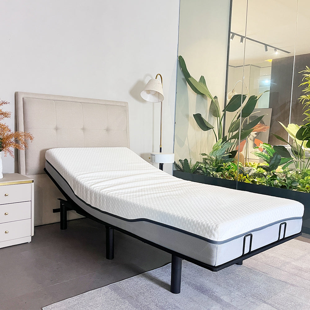 J300 Adjustable Bed Base Frame - Twin XL - Tilt - Zero Gravity - Underbed Lighting - Wireless Remote Control - A-Type-C Type - V.I.P Digital Presence