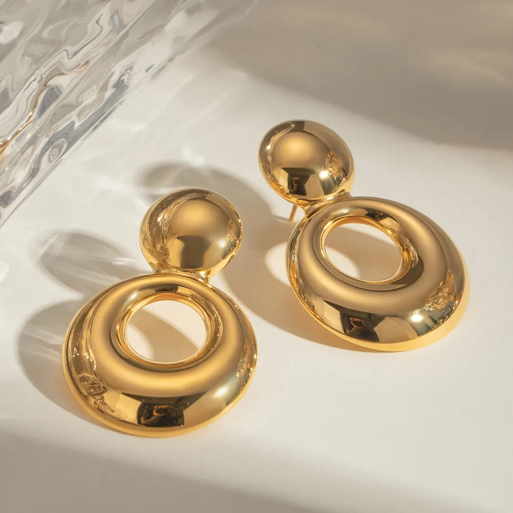 18K Gold-Plated Cutout Earrings - V.I.P Digital Presence