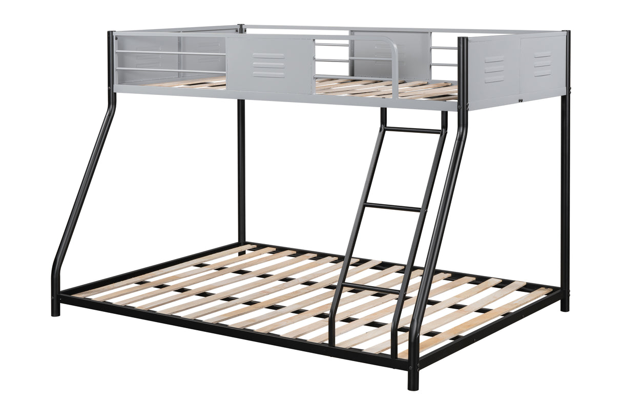 Full double-layer metal bed/heavy-duty sturdy metal/noise reduction/safety ventilation board guardrail - V.I.P Digital Presence