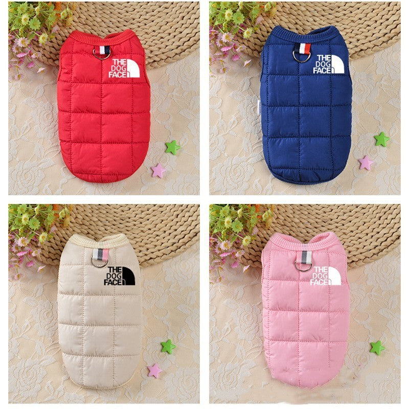 Pet dog clothing winter cotton dog vest jacket - V.I.P Digital Presence