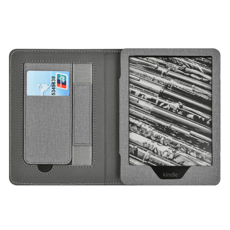 Funda protectora con patrón de tela para Kindle Paper White5 de 6,8 pulgadas y 11.º KPW5. Tarjetero de mano.