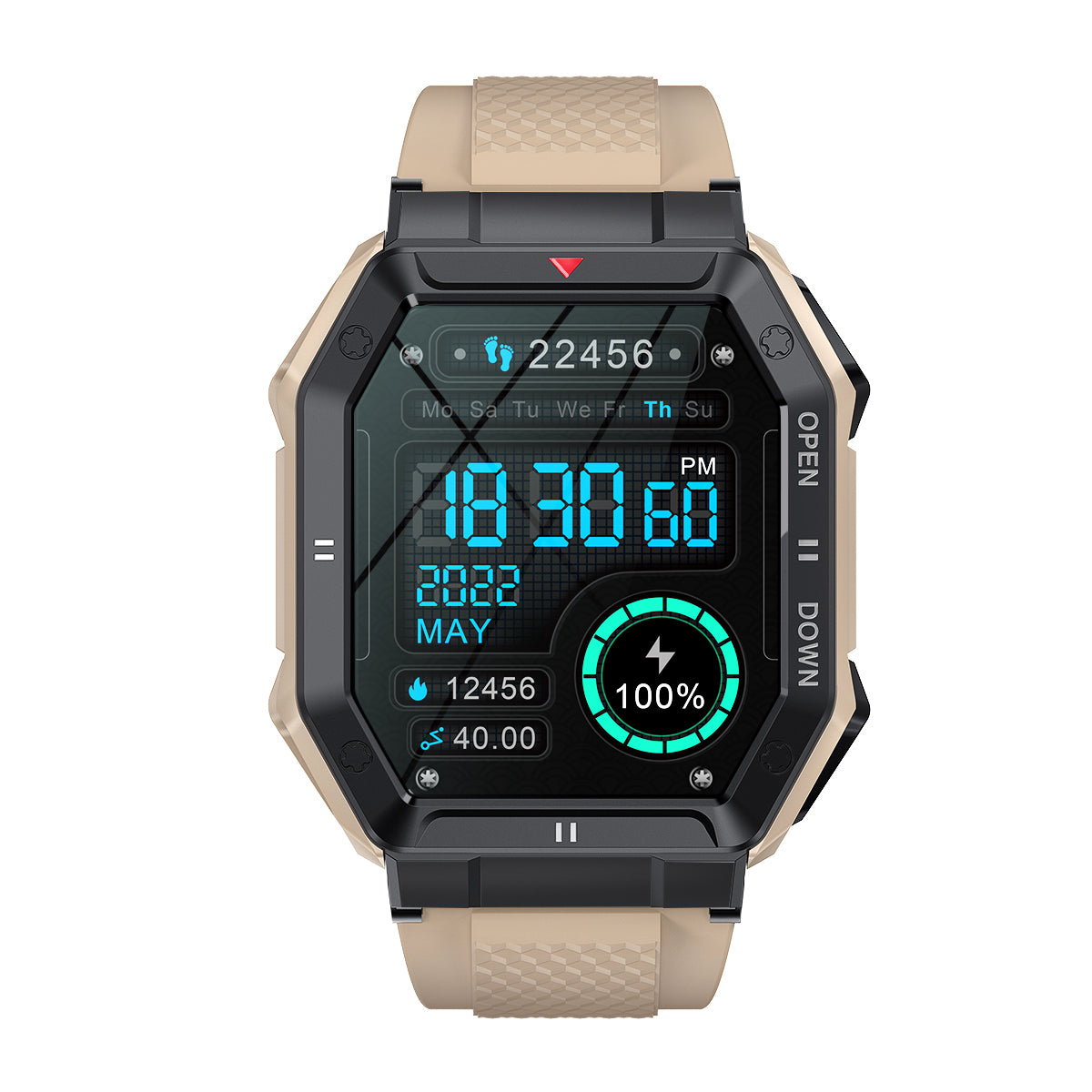 K55 outdoor three-proofing smart watch 1.85-inch large screen Bluetooth phone large battery dynamic heart rate - V.I.P Digital Presence