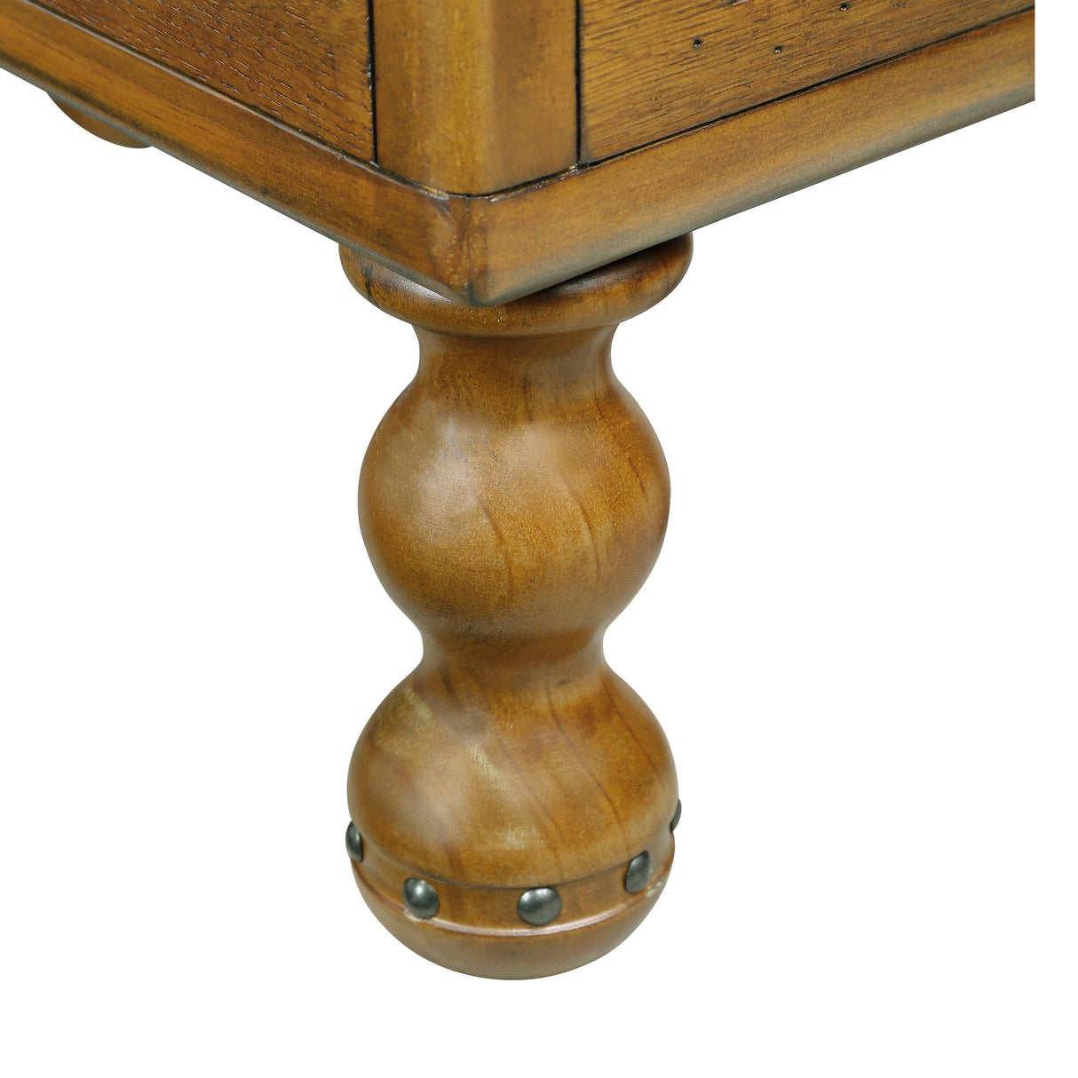 Solid wood end table, rectangular 23.6 inch narrow edge table with drawers, vintage bedside table, Antique Brown - V.I.P Digital Presence
