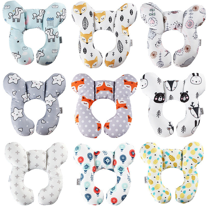 Baby head protection U-shaped pillow stroller fixed head pillow car seat sleeping protection head and neck pillow - V.I.P Digital Presence