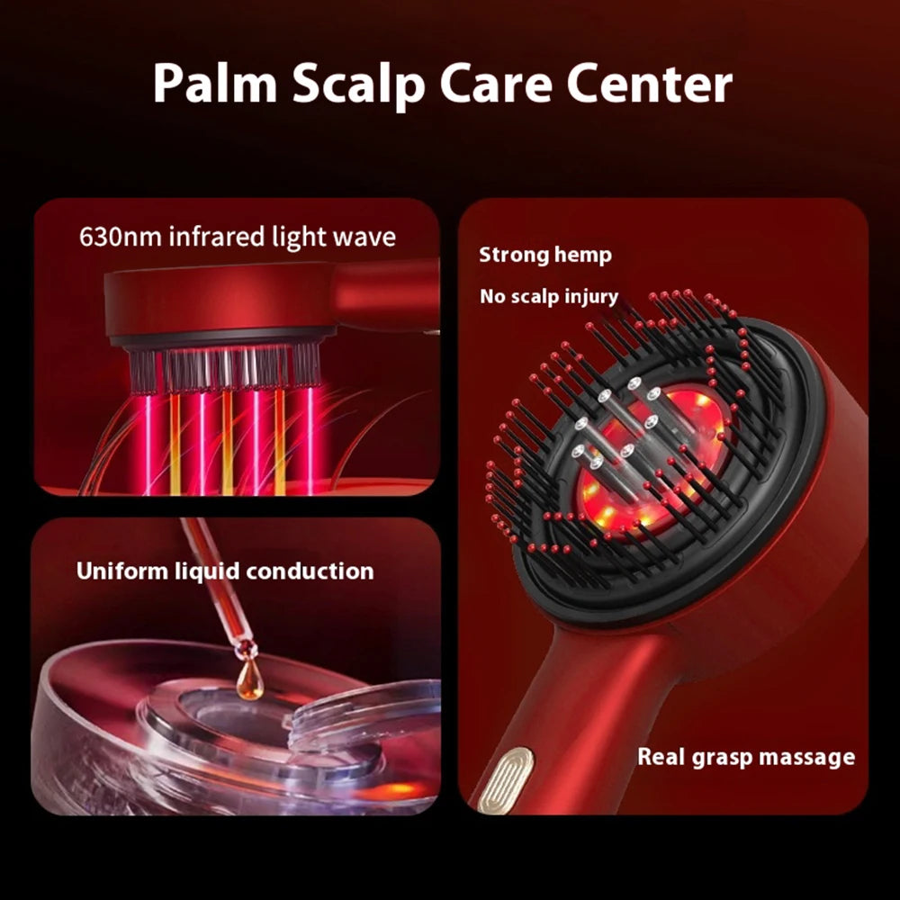 Electric Vibration Massage Comb Portable Hair Follicle Comb Scalp Oil Liquid Applicator Head Massager Hair Growth Anti Loss Care - V.I.P Digital Presence