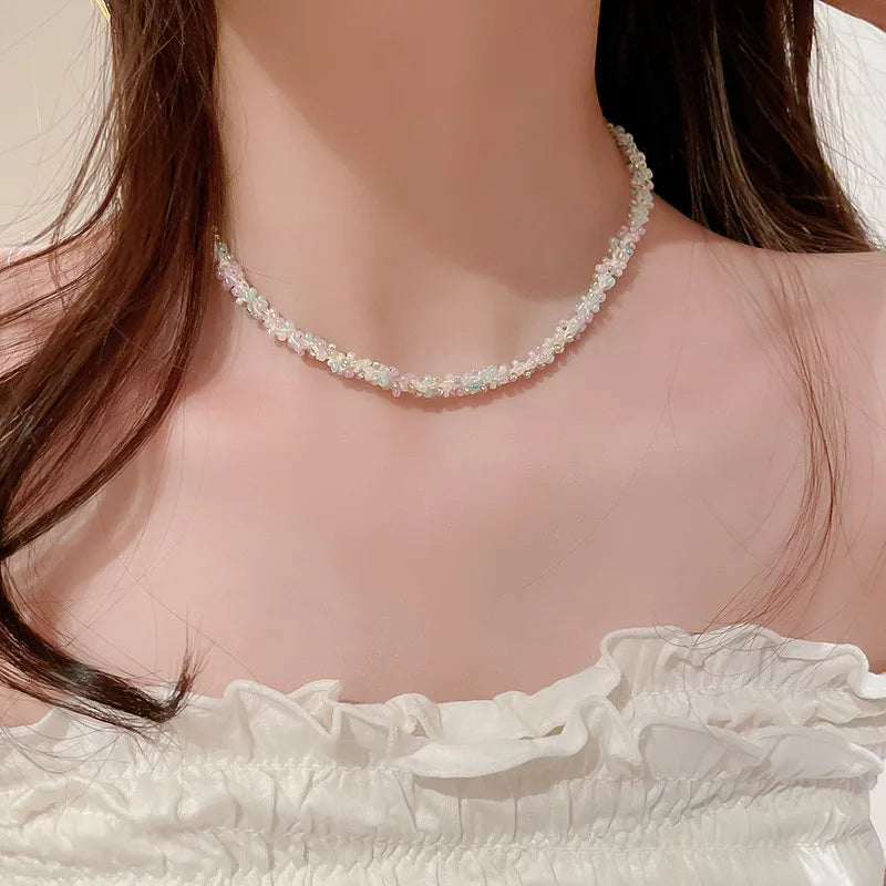 Titanium Steel Rice Bead Necklace - V.I.P Digital Presence
