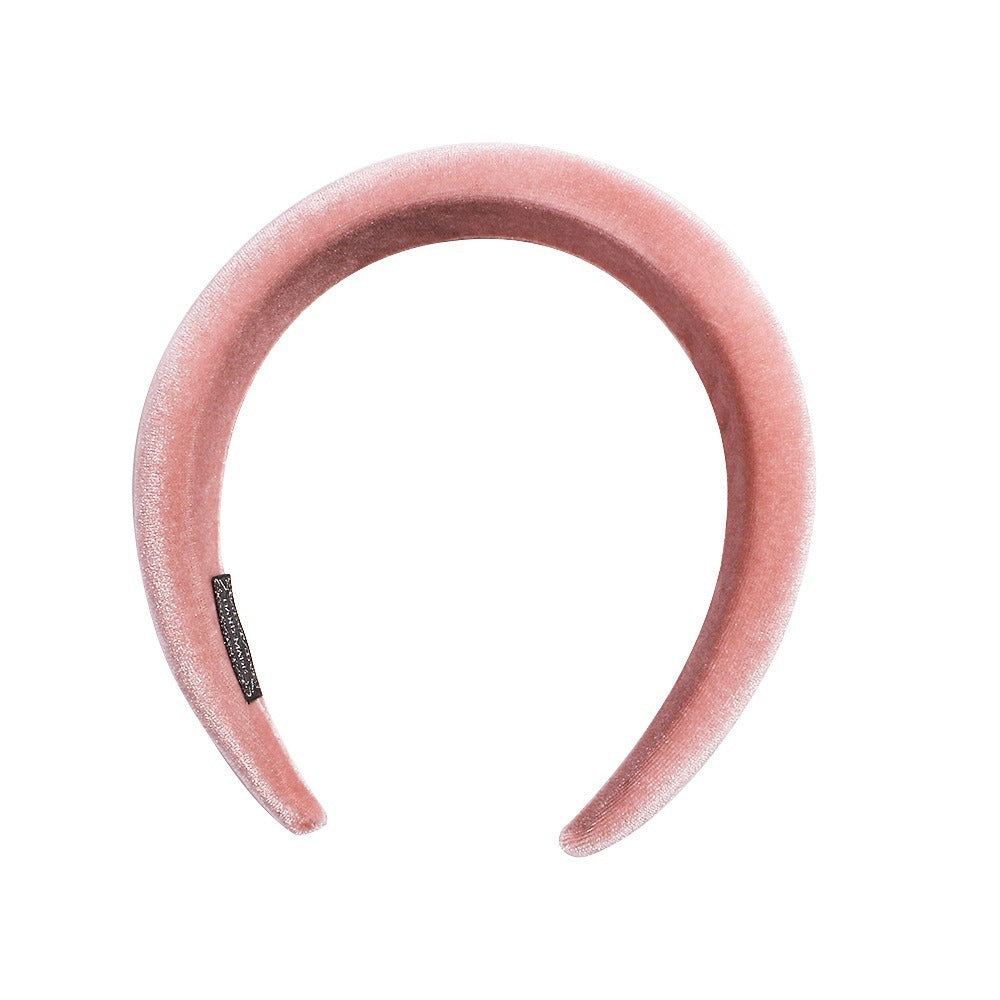 Wide edge velvet sponge hair clip for women's head clip high skull top hair clip - V.I.P Digital Presence