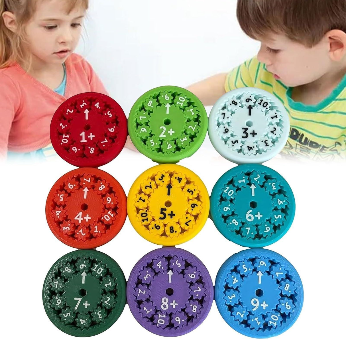 MATH FIDGET SPINNERS 9-piece math fidget spinner teaching enlightenment toy - V.I.P Digital Presence