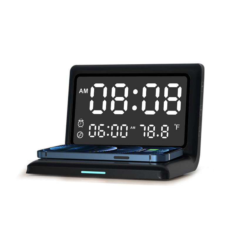 Alarm Clock Wireless Charger For Apple Wireless Fast Charging Multi-Function 3-In-1 Mobile Phone Wireless Charging - V.I.P Digital Presence