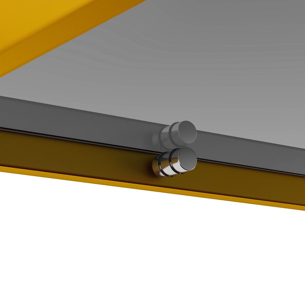 Rectangle Coffee Table with Gray Tempered Glass top and Golden Legs, Modern Table for Living Room - V.I.P Digital Presence