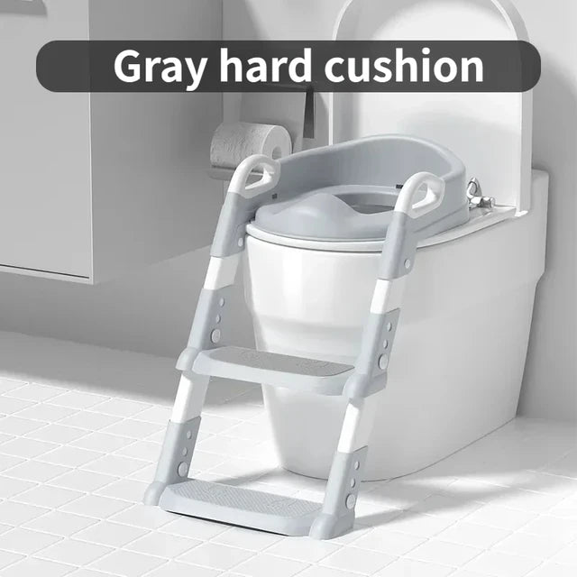 Stair Style Children's Toilet Boy and Girl Baby Toilet Folding Rack Step Stool Child Step Toilet Seat Ring Baby Potty Toilets - V.I.P Digital Presence
