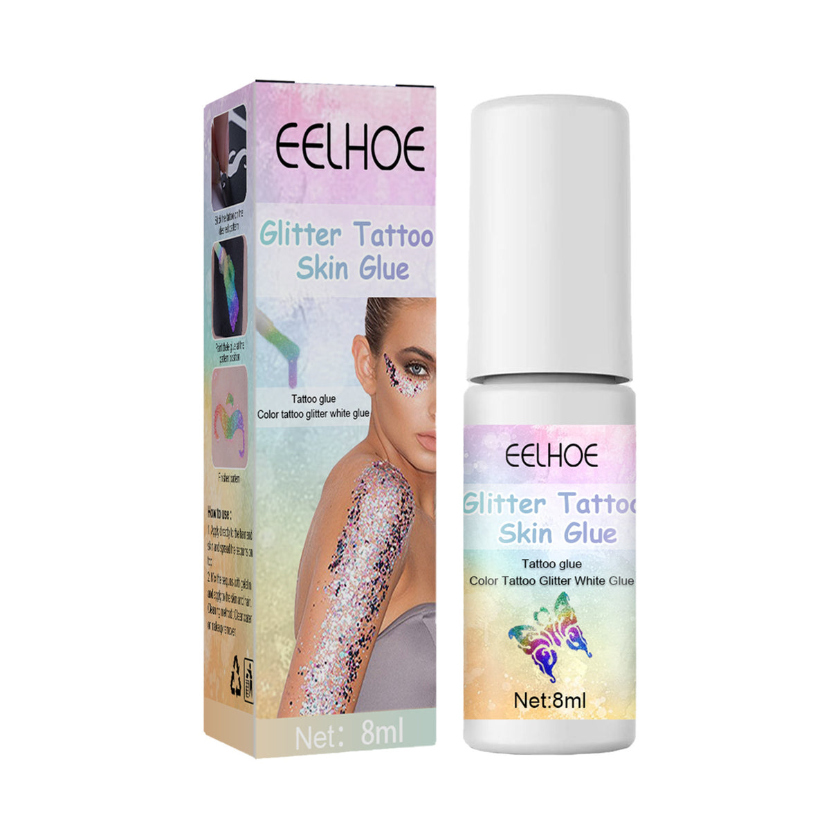 Flash Tattoo Skin Glue Painting Eye Makeup Glitter Glitter Face Body Skin Tattoo Glue - V.I.P Digital Presence