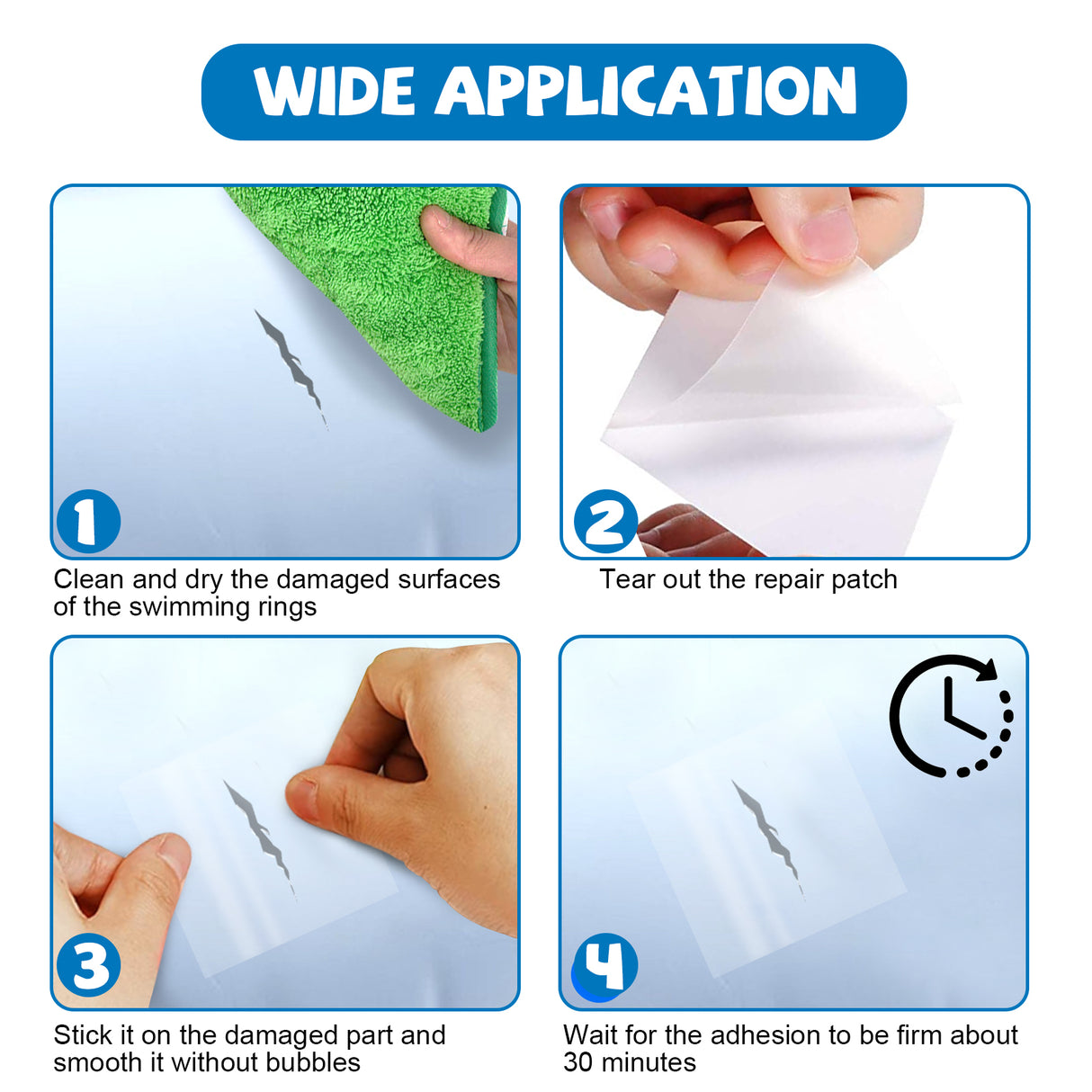 Swimming Ring Repair Repair Kit Self-Adhesive Lining Patch Swimming Ring Inflatable Pontoon Waterproof Seal - V.I.P Digital Presence