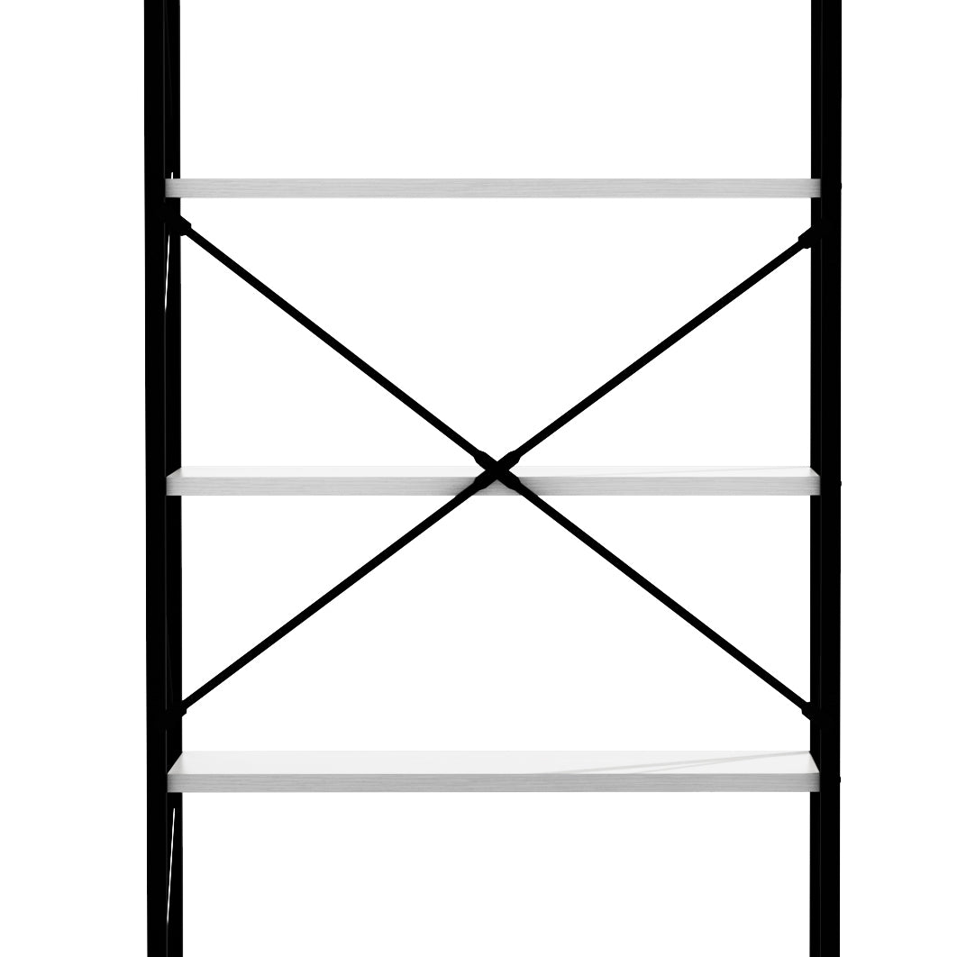 5-Tier Bookshelf, Freestanding White Book Shelf Modern Minimalist Open Display Storage Book Shelves Standing Shelving Unit White - V.I.P Digital Presence