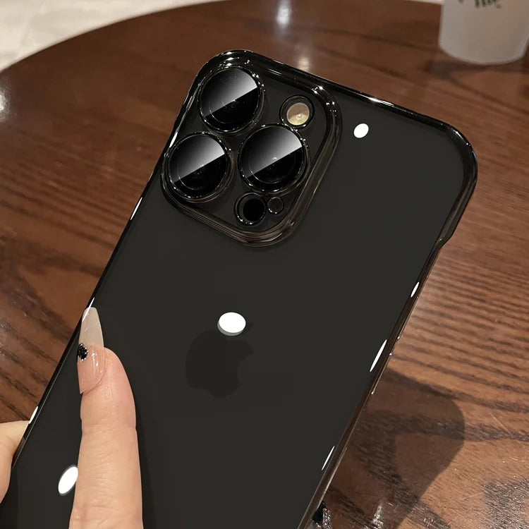 Suitable for iPhone 16 phone case ultra-thin electroplated frameless Apple 15 Promax protective case 14 transparent new model - V.I.P Digital Presence