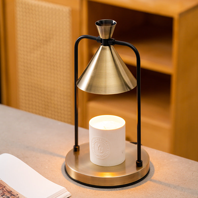 Aromatherapy desktop retro melting candle simple desk lamp bedroom dimmable melting wax lamp iron art fragrance night light - V.I.P Digital Presence