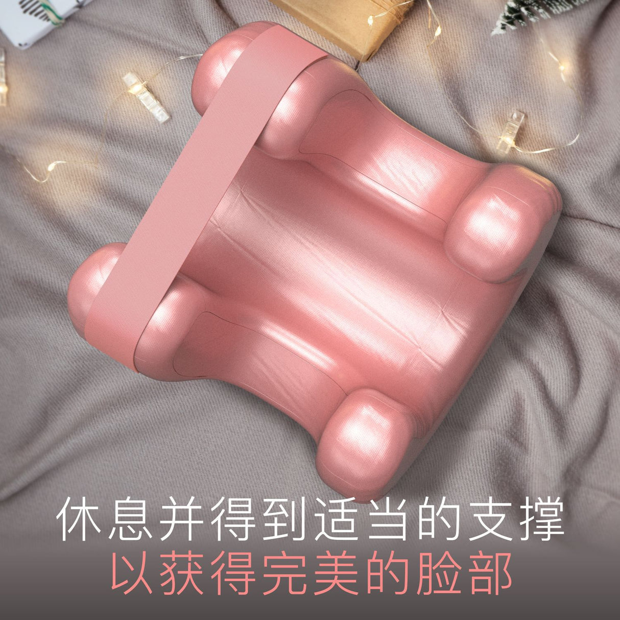 Beauty Face Satin Pillow with Memory Foam Filling Comfortable Soft Nap Cotton Pillow Peace Mind Sleep Non-Paste Makeup Headrest - V.I.P Digital Presence