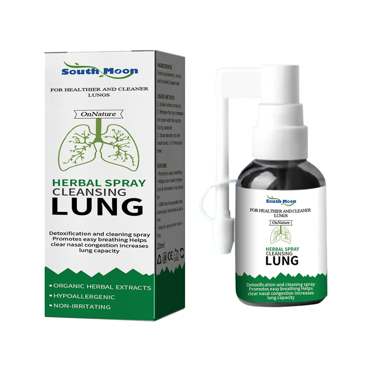 Herbal Spray Cleansing Lung, Soothe Throat And Nose Discomfort, Moisten Throat And Clear Nose Care Spray - V.I.P Digital Presence