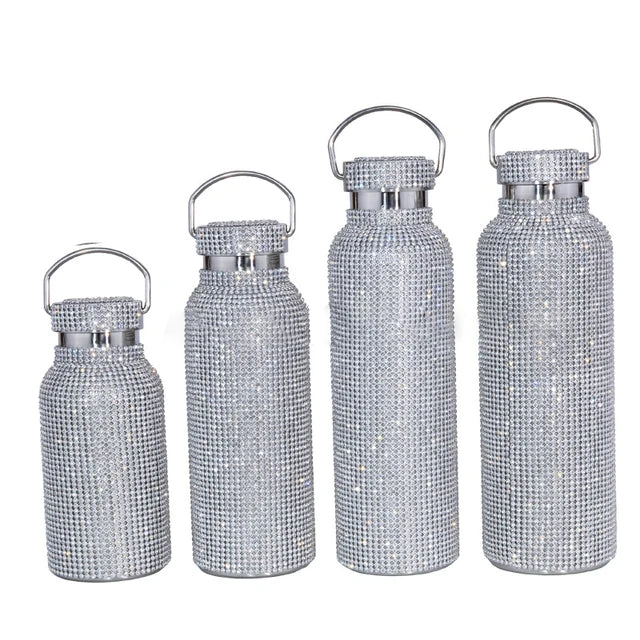 Keep Hot And Cold Diamond Jewelry Thermos Bottle Fashion Stainless Steel Water Bottle Free Shipping Girls Thermo Cup Tea Coffee - V.I.P Digital Presence