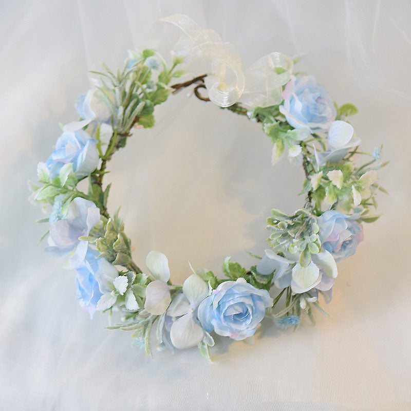 Mori Flower Bridal headdress garland modeling headdress photo wedding dress hair accessories Bridesmaid accessories holiday head - V.I.P Digital Presence