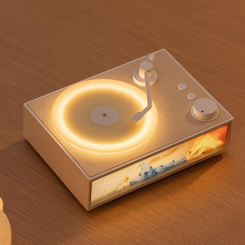 Wireless Bluetooth Speaker Aroma Diffuser Ambient Light Mini Speaker Retro Vinyl Record Player Home High-Quality Sound Gift X19 - V.I.P Digital Presence