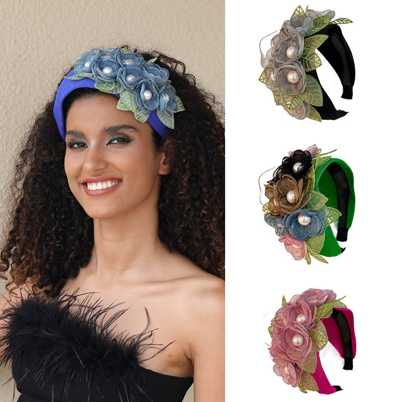 Handmade Fabric Headband for Fashion Flower Series - V.I.P Digital Presence