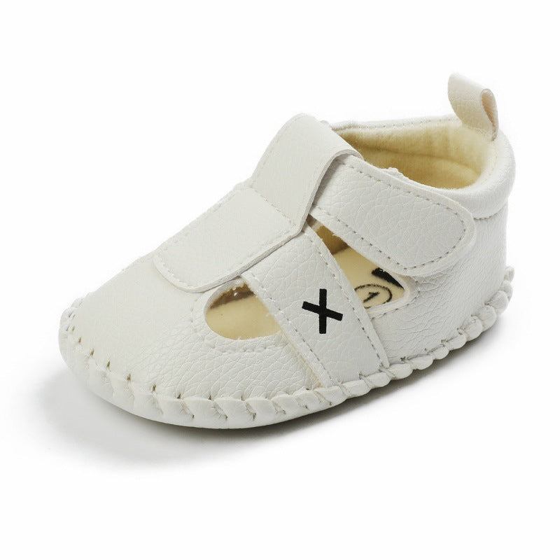 Zapatos de verano para bebés de 0 a 1 años, con suela media hueca, antideslizantes y antipatadas, para niños pequeños
