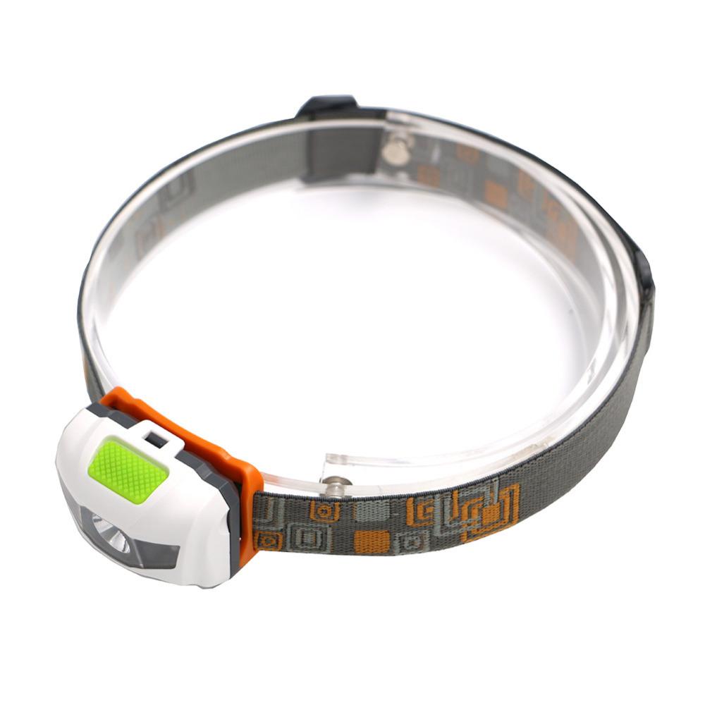 Mini linterna frontal R3 + 2 LED de 800 lúmenes, 4 modos, para exteriores, resistente al agua, funciona con pilas AAA.