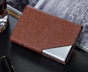 Itapkris Business ID Credit Card Holder For Women Men Fashion Brand Metal Aluminum Card Case PU Leather Porte Carte - V.I.P Digital Presence